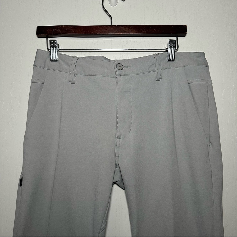 BYLT Basics Men’s Gray Everyday Modern Tapered Slim Stretch Pants- Size 32x29 - Picture 14 of 15